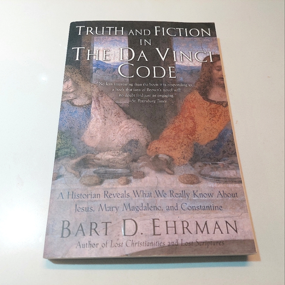 3/$24 Truth and Fiction in The Da Vinci Code by Bart D. Ehrman Softcover Book